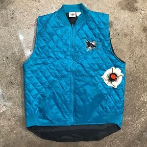 Vintage San Jose Sharks Quilted Vest